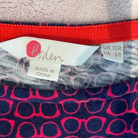 BODEN Spectacle Print Jersey Dress - Size UK 10 - Picture 5 of 7